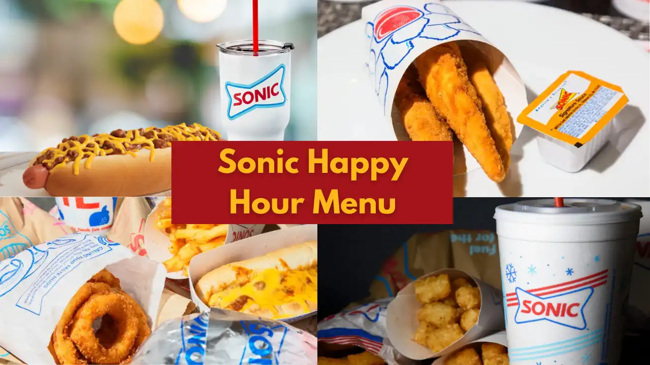 Sonic Happy Hour Menu 2024 Discover Daily Deals & Delights!